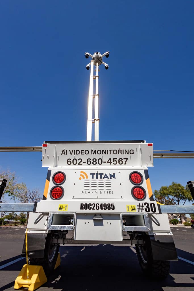 AI Video Monitoring Solar Trailer